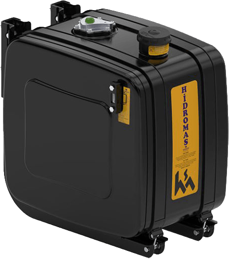 Chassis side oil tanks